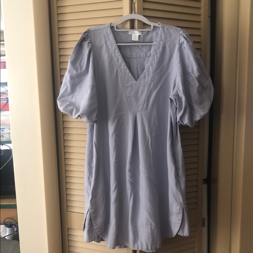 Cynthia Rowley Light Gray V-Neck Tunic